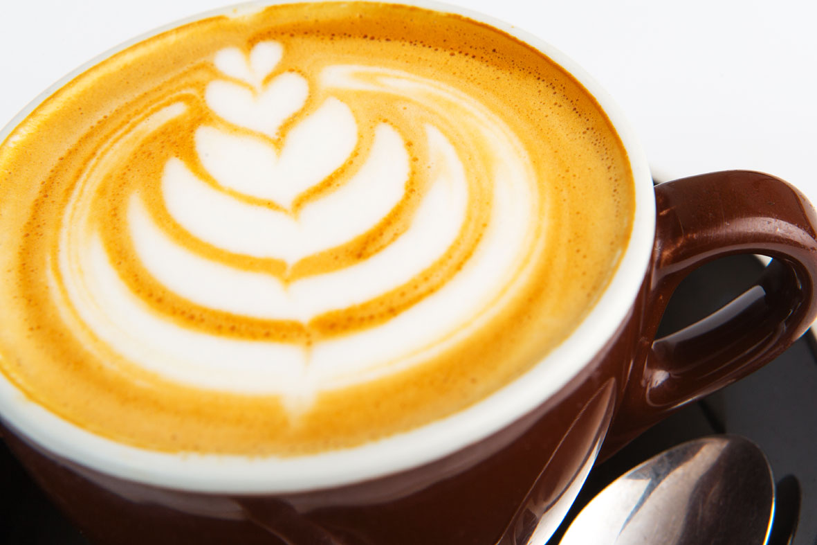 Flat White mit Ornament im Milchschaum (c) WellingtonNZ