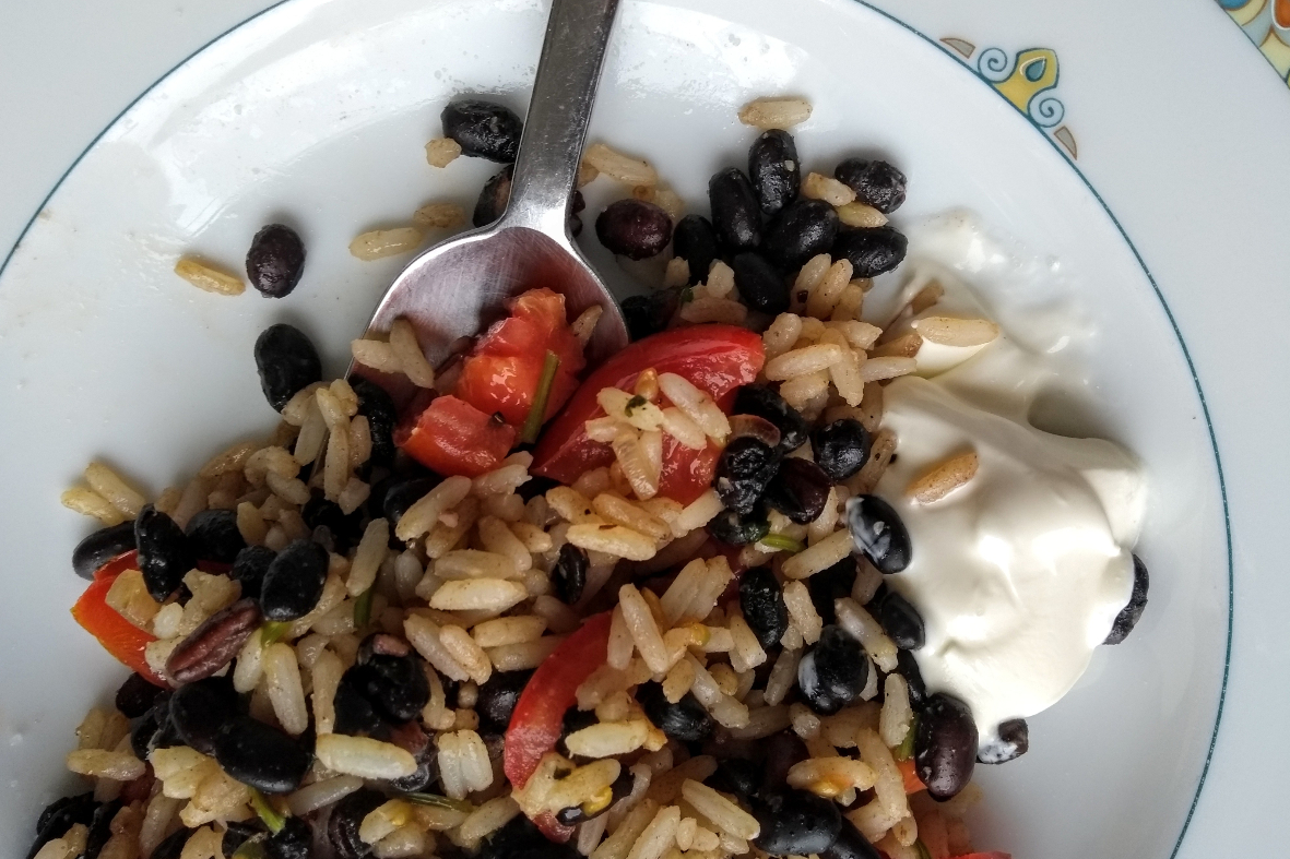 Gallo Pinto Rezept Nicaragua Reis mit Bohnen vegan Fernweh Kochen